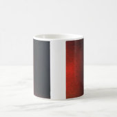 赤クラシックと黒のデザイン コーヒーマグカップ (中央)