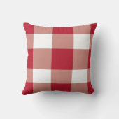 赤クラシックバッファローチェック クッション (裏面)