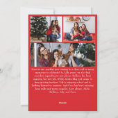 赤クラシックメリークリスマス縦6枚 シーズンカード (裏面)