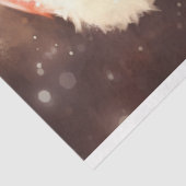 赤クラシック帽子で微笑むサンタクロース 薄葉紙 (詳細)