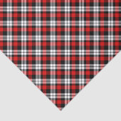 赤クラシック白の黒い格子模様チェック 薄葉紙 (詳細)