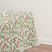 赤クラシック緑のクリスマスグリーン テーブルクロス (インサイチュ)