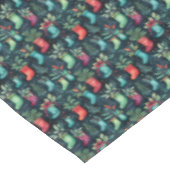 赤クラシック緑のクリスマスストッキングソックス テーブルクロス (アングル)