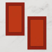 赤クラシック色のカスタマイズ可能な名刺 名刺 (正面/裏面)