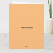 赤クラシック車誕生日グリーティングカード カード (裏面)