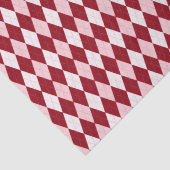 赤クリアーガイル柄のムゾンピンクの小さいダイヤモンド 薄葉紙 (詳細)