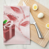 赤クリスマスギフトキッチンタオル キッチンタオル (四つ折り)