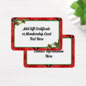 赤クリスマスギフト券カード (デスク)