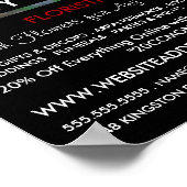 赤クリムゾンバラフローリ広告ー ポスター (角)