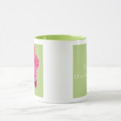 赤クリームパール。蘭コーヒーカップマグカップ マグカップ (中央)