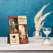 赤クリームモダン写真卒業 フォトプラーク (側面)