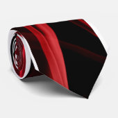 赤クールとスタイリッシュ黒のネクタイ ネクタイ (ロール)