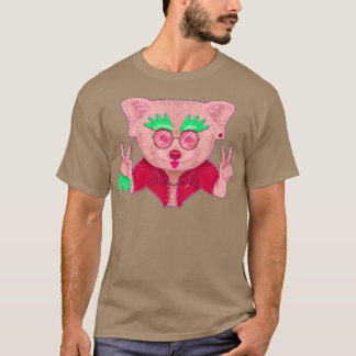 赤クールパンダ1 Tシャツ
