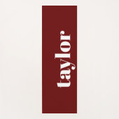 赤クールミニマモダンリストトレンディーパーソナライズされた ヨガマット (正面)