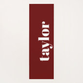 赤クールミニマモダンリストトレンディーパーソナライズされた ヨガマット (裏面)