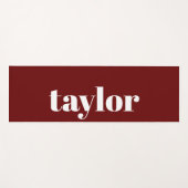 赤クールミニマモダンリストトレンディーパーソナライズされた ヨガマット (正面(横))