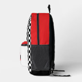 赤クールレーシングカーボーイ プリントバックパック (右)