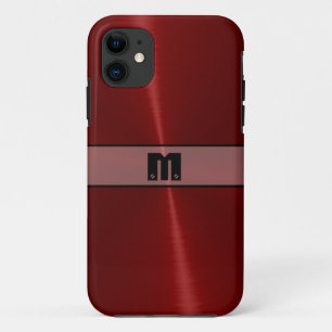 赤クール光沢ステンレス鋼14 iPhone 11 ケース