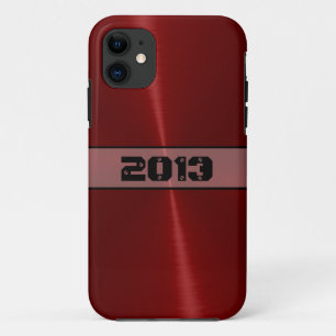 赤クール光沢ステンレス鋼 iPhone 11 ケース