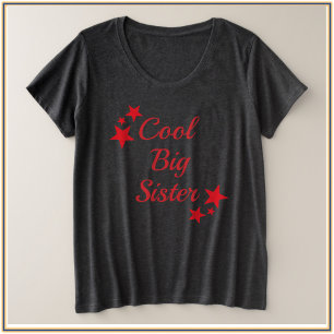 赤クール星の姉 プラスサイズTシャツ