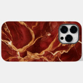 赤クール金ゴールド大理石 Case-Mate iPhoneケース (裏面 (横))