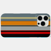 赤クール黄ブルー銀数々の色ストライプ色 Case-Mate iPhoneケース (裏面 (横))