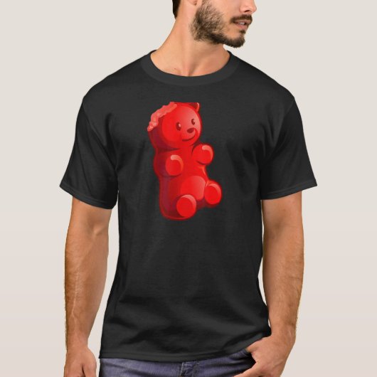 赤グミベア飴 Tシャツ (正面)