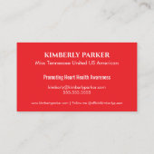 赤グラデポップ・アートのィエント名刺 名刺 (裏面)