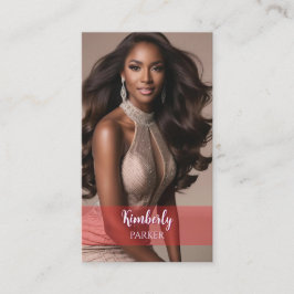 赤グラデポップ・アートのィエント名刺 名刺