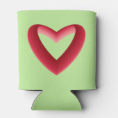 赤グラデーションハート 缶クーラー (裏面)