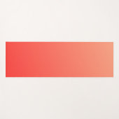 赤グラデーション色 ヨガマット (正面(横))