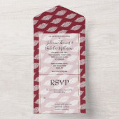 赤グラムホワイトダイヤモンドリップ オールインワン招待状 (内側)