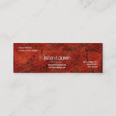 赤グランジい名刺 スキニー名刺 (裏面)