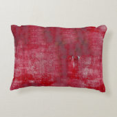 赤グランジい文体、古代、芸術、背景 アクセントクッション (裏面)