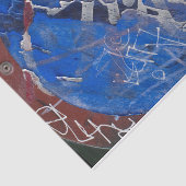 赤グランジ動揺してブルー絵を描アーバンDIYデコール 薄葉紙 (詳細)