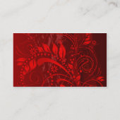 赤グランジ色 名刺 (裏面)