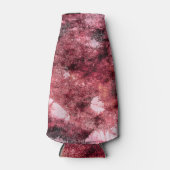 赤グランジ黒絵を描抽象芸術ブモダンラート ボトルクーラー (正面)