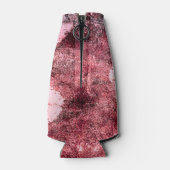 赤グランジ黒絵を描抽象芸術ブモダンラート ボトルクーラー (裏面)