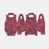 赤グリッターアニマルプリントお気に入り フェイバーボックス (折り畳みなし)