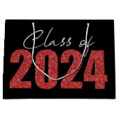 赤グリッタークラス2024 ラージペーパーバッグ (正面)