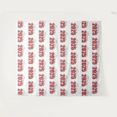 赤グリッタークラス2025フォトバックグラウンド タペストリー (正面(横))