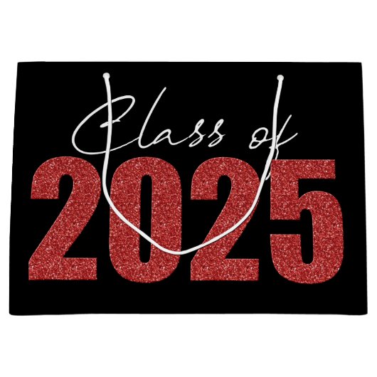赤グリッタークラス2025 ラージペーパーバッグ (正面)