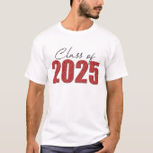 赤グリッタークラス2025 Tシャツ (正面)