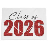 赤グリッタークラス2026 ラージペーパーバッグ (正面)