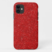 赤グリッタースパークルグラフィックアートパターンデザイン Case-Mate iPhoneケース (裏面)