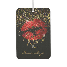 赤グリッタースパークルリップ カーエアーフレッシュナー