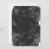 赤グリッタータイポグラフィブラック水彩スイート16 招待状 (裏面)