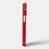 赤グリッタードリップカスタム文字または名前 Case-Mate iPhoneケース (裏面 / 右)