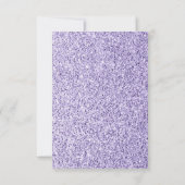 赤グリッターハットパープルラベンダー サンキューカード (裏面)