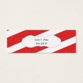 赤グリッターメッセージカード/任意の大事な行事/2辺 (裏面)